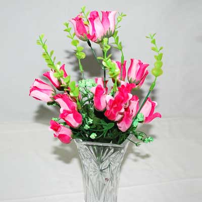 "Artificial Flowers with Vase - 539-code 003 - Click here to View more details about this Product